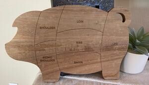 Pig cutting board